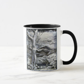 Mug Musique de café 3D Treeman noir et blanc