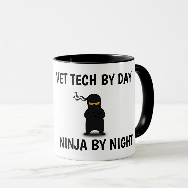 MUG MUSIQUE DE CAFÉ DE LA TECHNOLOGIE VET NINJA (Devant droit)