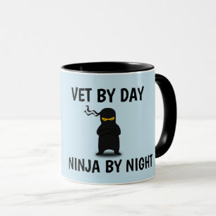 MUG MUSIQUE DE CAFÉ NINJA VÉTÉRINAIRE