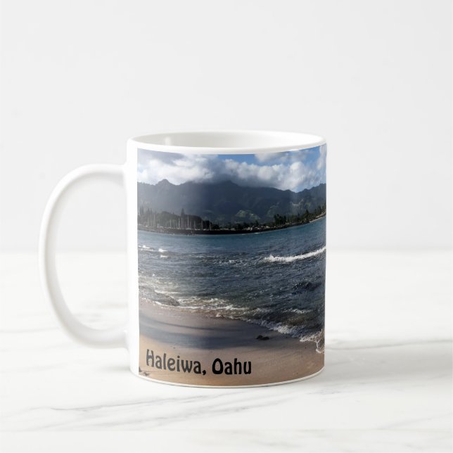 Mug Musique de café Oahu sur la rive nord d'Haleiwa (Gauche)