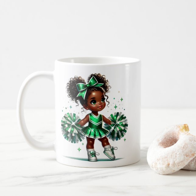 Mug Musique de café pom-pom girl (Avec donut)