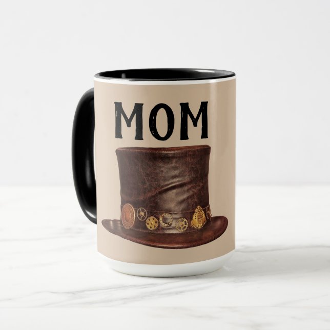 MUG MUSIQUE DE CAFÉ STEAMPUNK MOM (Devant gauche)
