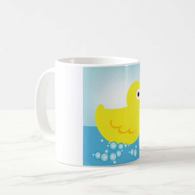 Mug Musique de canard en caoutchouc jaune (Devant gauche)