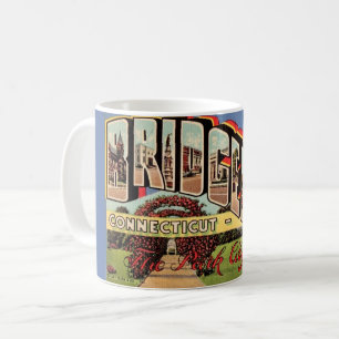 Mug Musique de carte postale Retro Bridgeport CONN