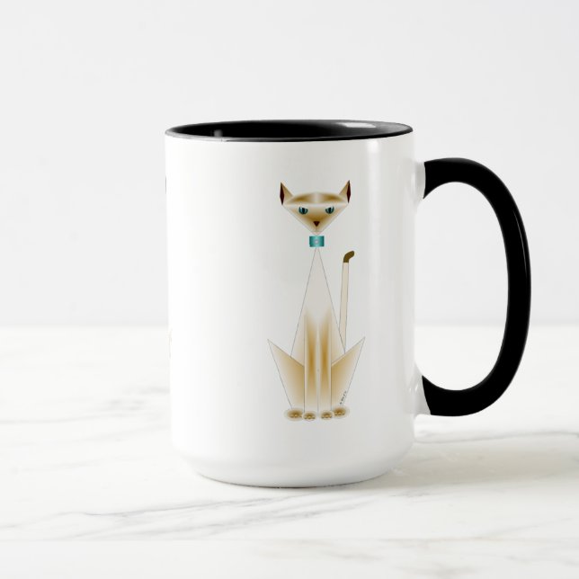 Mug Musique de chat de Siamese (Droite)