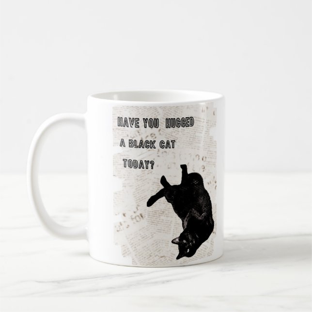 Mug Musique de chat noir (Gauche)