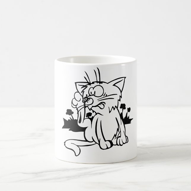 Mug Musique de chat noir et blanc (Créateur téléchargé)
