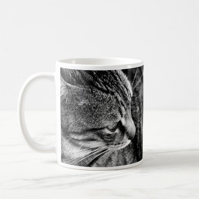 Mug Musique de chat noir et blanc (Gauche)