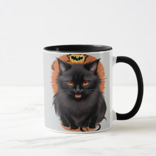 Mug Musique de chat noir malin