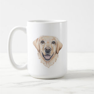 Mug Musique de chien du laboratoire jaune   15 oz