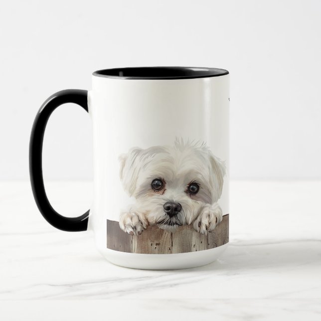 Mug Musique de chien maltaise (Gauche)