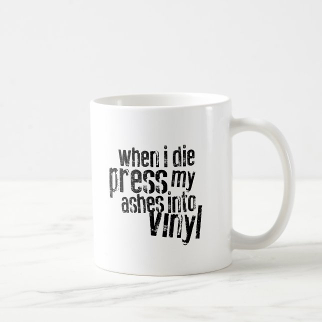 Mug Musique de citation de vinyle (Droite)