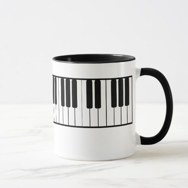 Mug Musique de clavier de piano (Droite)