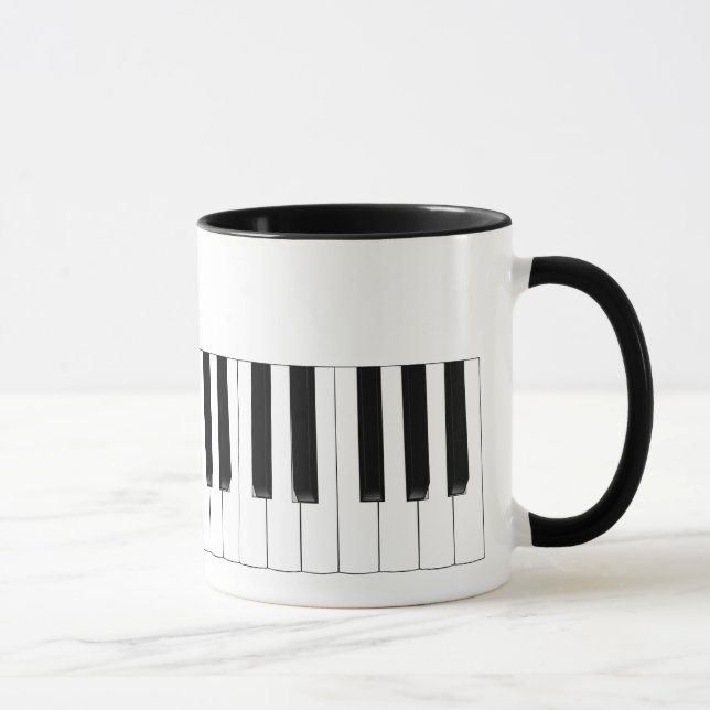 Mug Musique de clavier pour piano Musique à deux tonal (Droite)