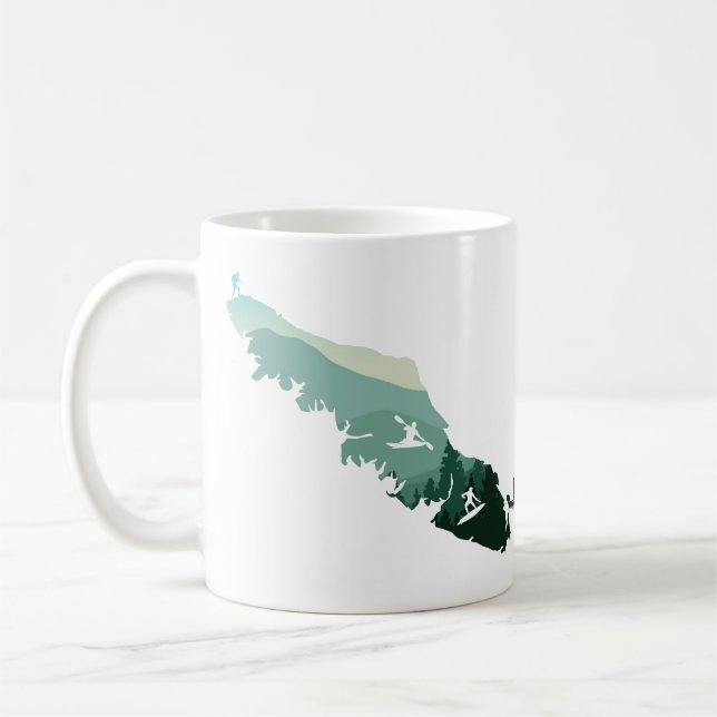 Mug Musique de conception de la côte ouest de l'île de (Gauche)