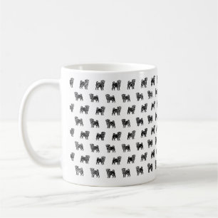 Mug Musique de conception d'esquisse de carlin