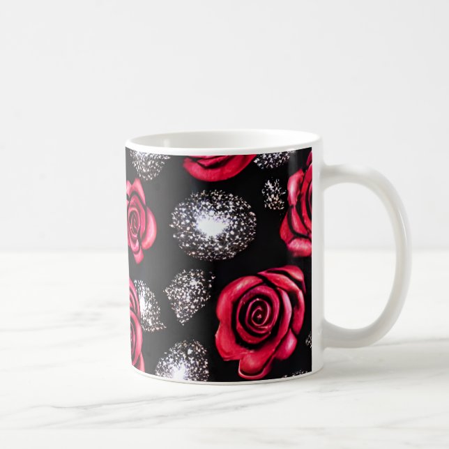 Mug Musique de conception rose (Droite)