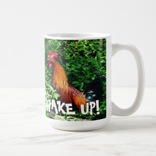 Mug Musique de coq "Wake Up" (Droite)