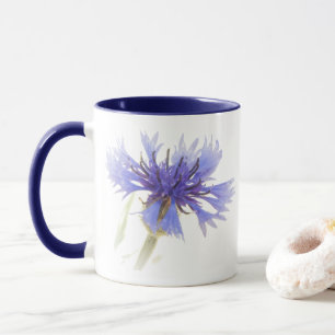 Mug Musique de Cornflower Bleue avec intérieur Bleu