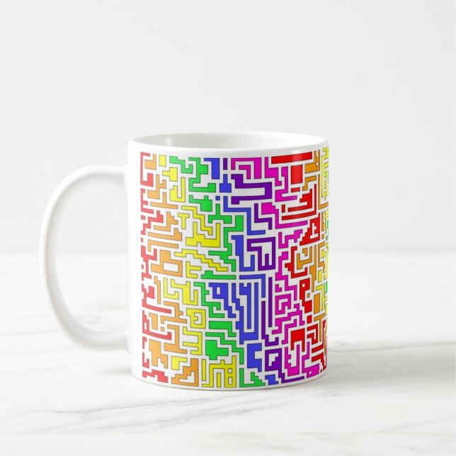 Mug Musique de couleur arc-en-ciel (Gauche)