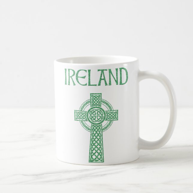 Mug Musique de croix celtique d'Irlande (Droite)