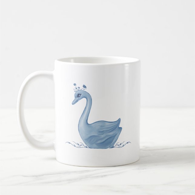 Mug Musique de cygne bleu (Gauche)