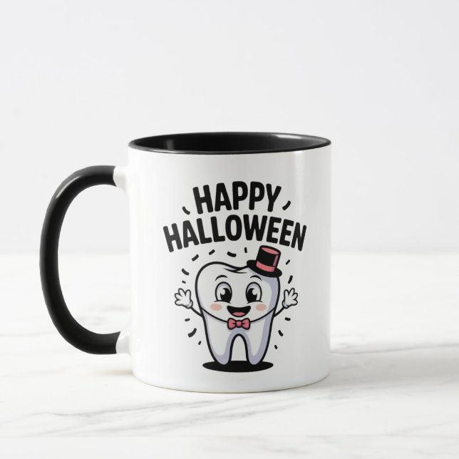Mug Musique de dentiste d'Halloween (Gauche)