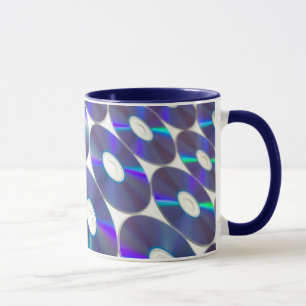 Mug Musique de disque bleu