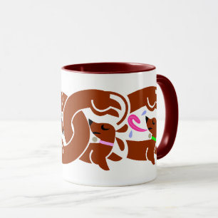 Mug Musique de Doxies tordues Brown