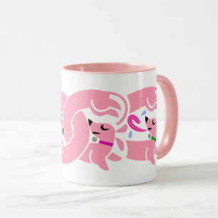 Mug Musique de Doxies tordues roses