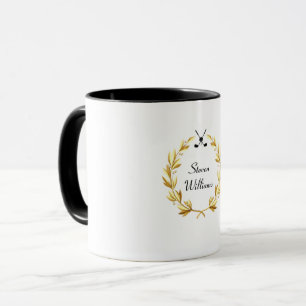 Mug Musique de golf de nom personnalisé