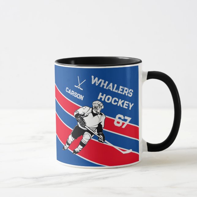 Mug Musique de hockey personnalisée (Droite)