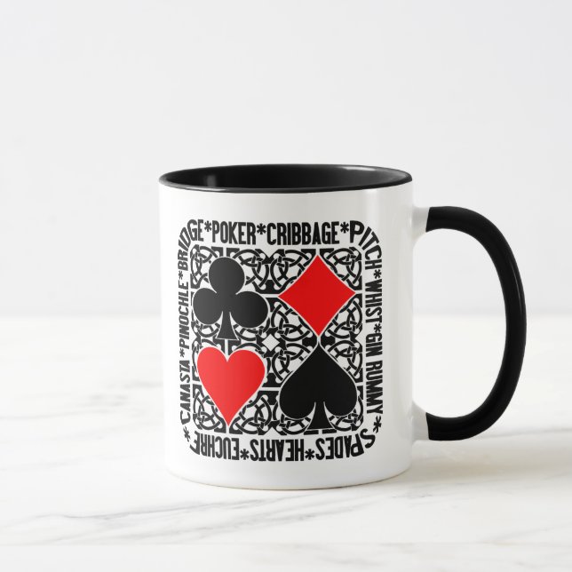 Mug Musique de jeux de cartes (Droite)