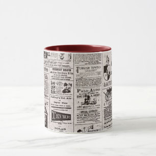 Mug Musique de journal vintage