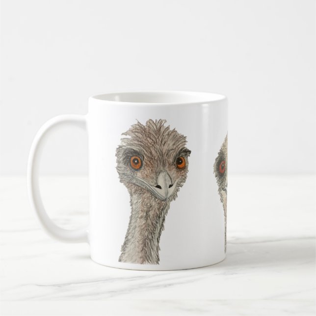 Mug Musique de la Coupe d'Oiseau Blanche Emu (Gauche)