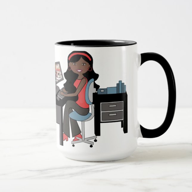 Mug Musique de la dame au travail (Droite)