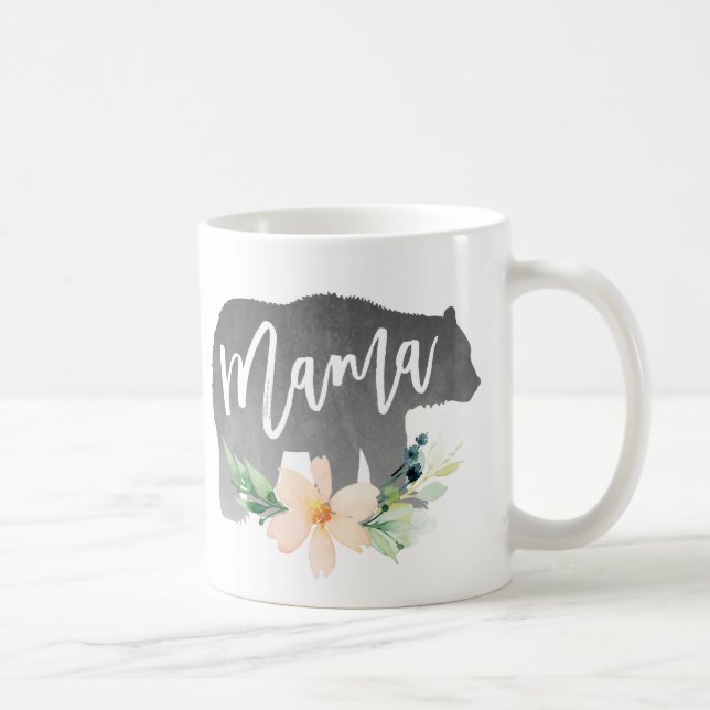 Mug Musique de la Fête des mères, maman ours Musique (Droite)
