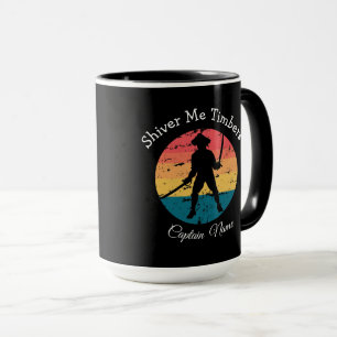 Mug Musique de la fête du Jolly roger du coucher du so