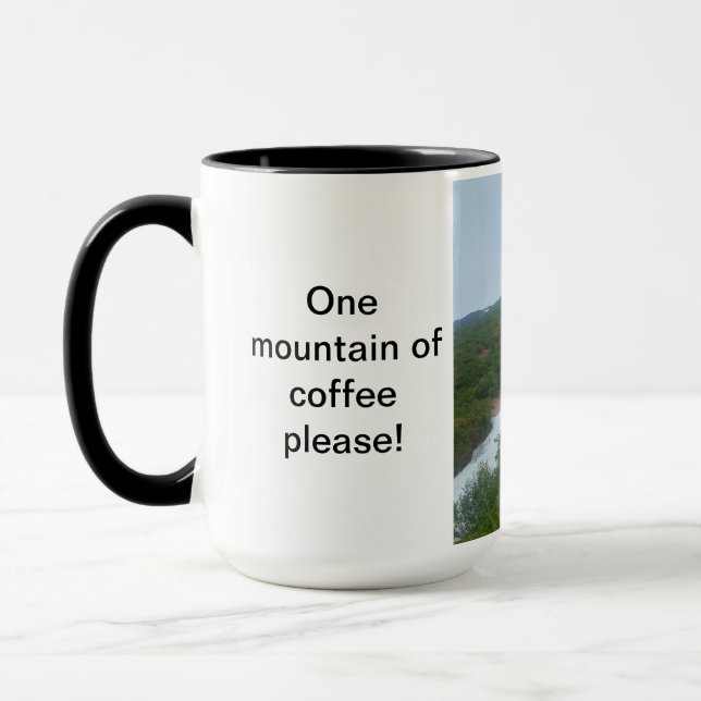 Mug Musique de la montagne de l'Alaska (Gauche)