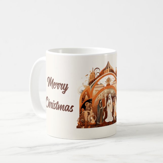 Mug Musique de la Nativité de Noël (Devant gauche)