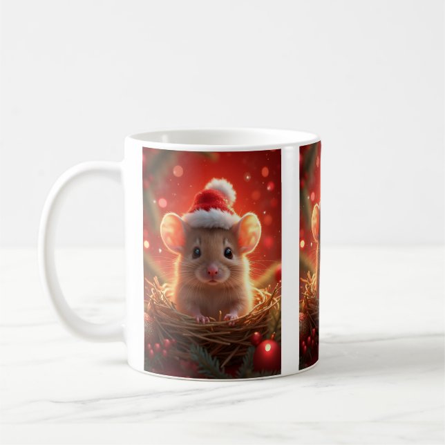 Mug Musique de la souris de Noël (Gauche)
