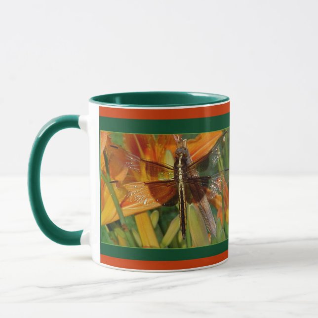 Mug Musique de libellule jaune (Gauche)