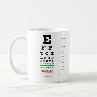 Mug Musique de l'oeil de Snellen