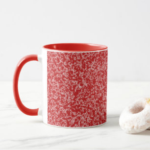 Mug Musique de marbre Rouge Faux