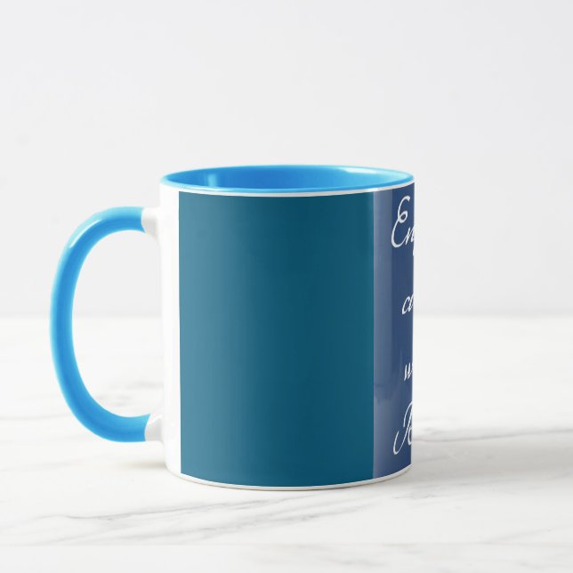 Mug Musique de message personnalisée (Gauche)