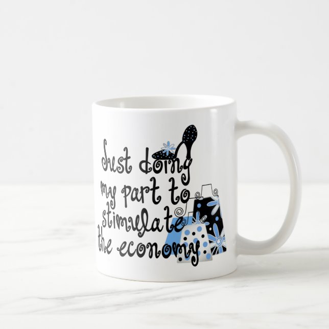 Mug Musique de mode bleue (Droite)