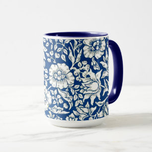 Mug Musique de motif vintage bleu-souffle