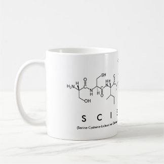 Mug Musique de mots du peptide scientifique
