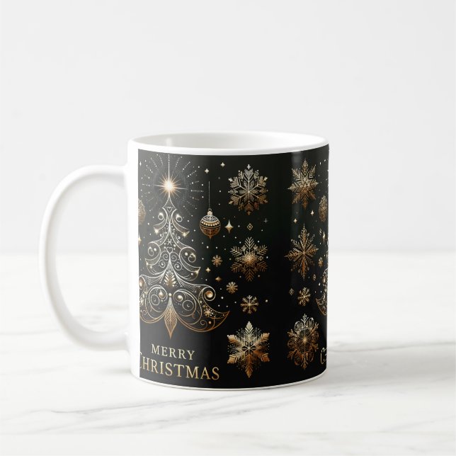 Mug Musique de Noël Black & Gold de Midnight Majesty (Gauche)