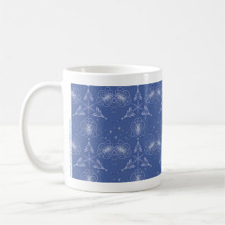 Mug Musique de Noël bleue